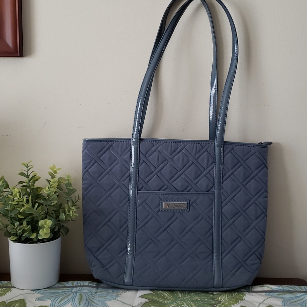 Vera Bradley Gray Quilted Tote